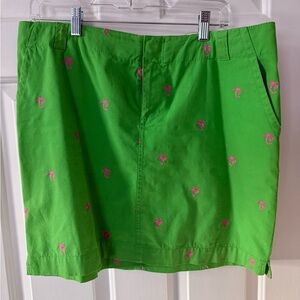 Lilly Pulitzer Green and Pink Skirt